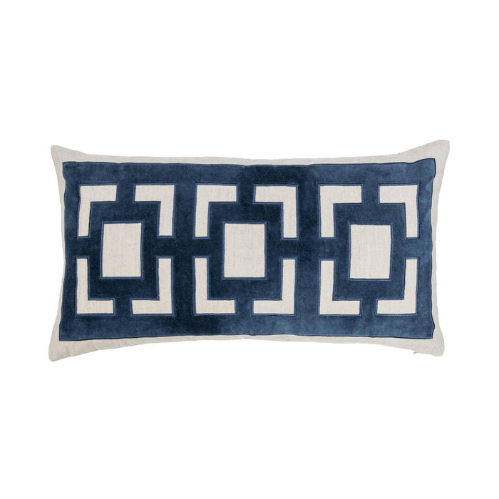 Villa By Classic Home - NV Corbin Navy Blue 26x14 Pillows -Set of 2- V310079 - GreatFurnitureDeal