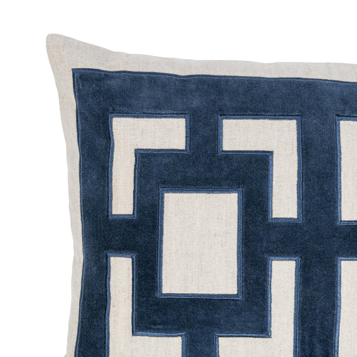 Villa By Classic Home - NV Corbin Navy Blue 26x14 Pillows -Set of 2- V310079 - GreatFurnitureDeal