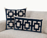 Villa By Classic Home - NV Corbin Navy Blue 26x14 Pillows -Set of 2- V310079 - GreatFurnitureDeal