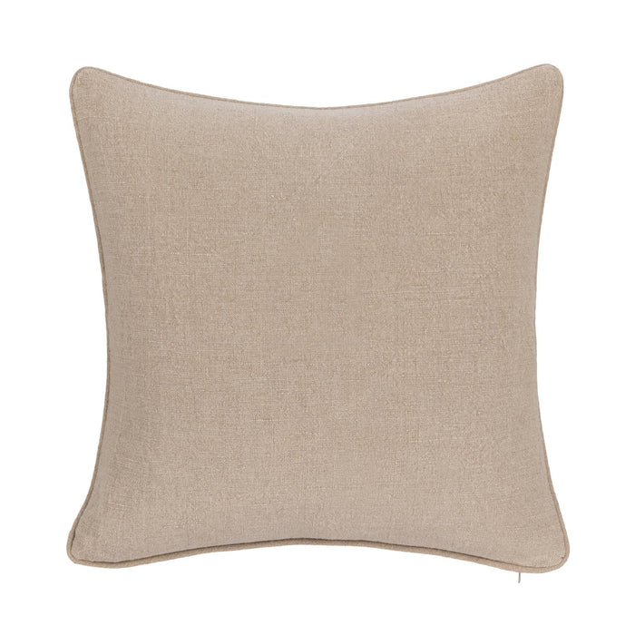 Villa By Classic Home - SLD Bedford Linen Natural 22x22 Pillows -Set of 2- V320007 - GreatFurnitureDeal