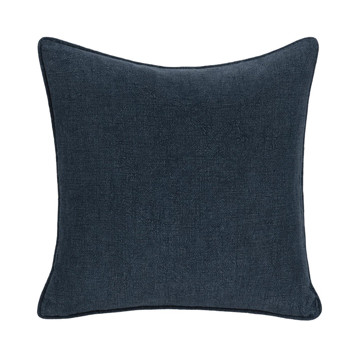 Villa By Classic Home - SLD Bedford Linen Indigo 22x22 Pillows -Set of 2- V320009 - GreatFurnitureDeal