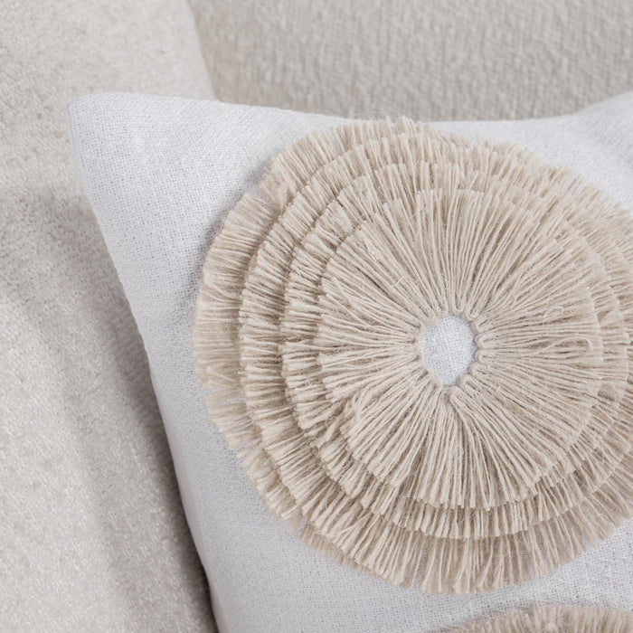 Villa By Classic Home - Halston Ivory 22x22 Pillows (Set of 2) - V320031 - GreatFurnitureDeal