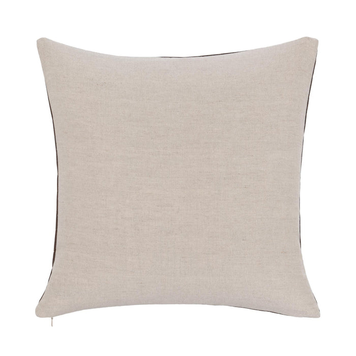 Villa By Classic Home - TQ Leather Seston Brown 20x20 Pillows -Set of 2- V320035 - GreatFurnitureDeal