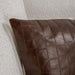 Villa By Classic Home - TQ Leather Seston Brown 20x20 Pillows -Set of 2- V320035 - GreatFurnitureDeal