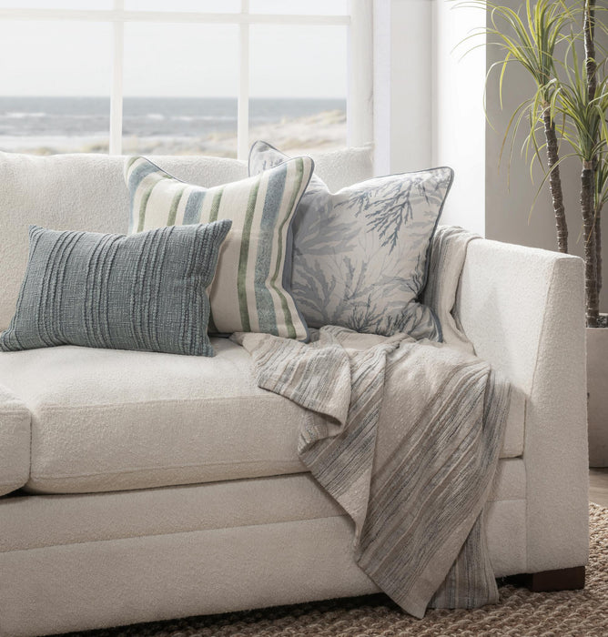 Villa By Classic Home - TQ Lessonia Blue 22x22 Pillows -Set of 2- V320042 - GreatFurnitureDeal