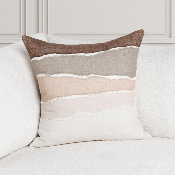 Villa By Classic Home - VC Bikram Ivory/Mocha 22x22 Pillows (Set of 2) - V320047