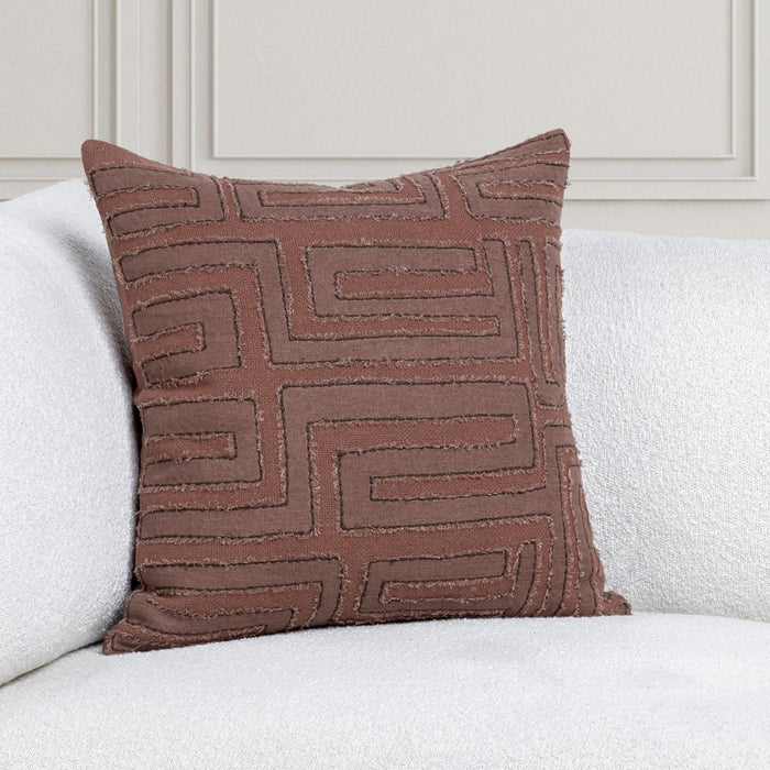 Classic Home - VC Mateo Pillow in Sierra Brown 22x22 -Set of 2- V320048