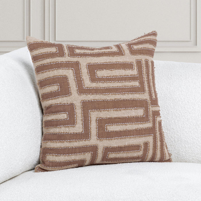 Classic Home - VC Mateo Pillow in Brown/Natural 22x22 -Set of 2- V320049
