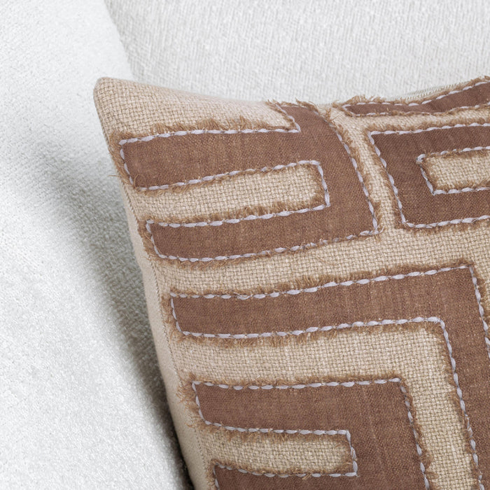 Classic Home - VC Mateo Pillow in Brown/Natural 22x22 -Set of 2- V320049