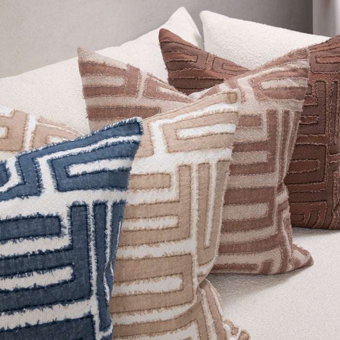 Classic Home - VC Mateo Pillow in Brown/Natural 22x22 -Set of 2- V320049