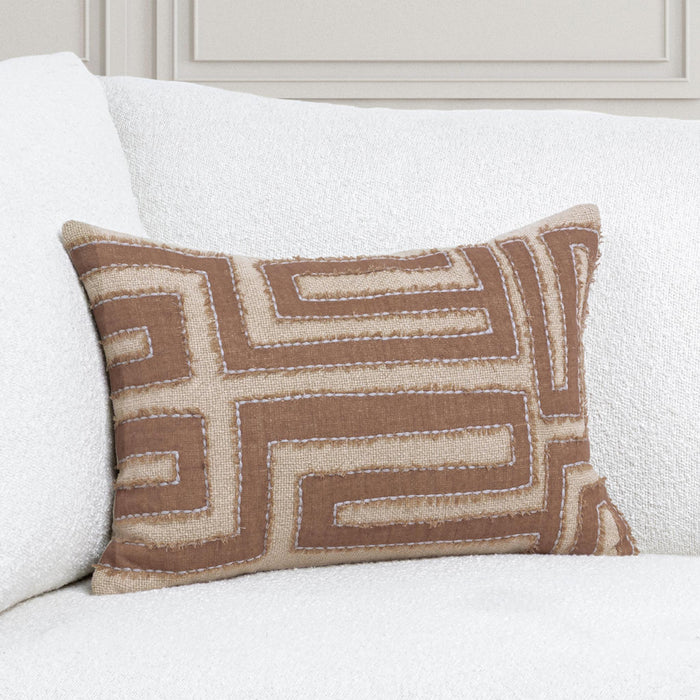 Classic Home - VC Mateo Pillow in Brown/Natural 14x20 -Set of 2- V320051