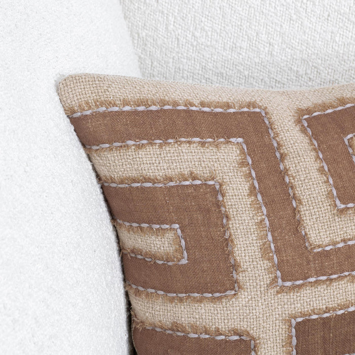 Classic Home - VC Mateo Pillow in Brown/Natural 14x20 -Set of 2- V320051