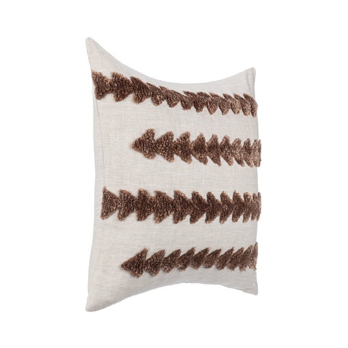 Villa By Classic Home - LN Essay Frothed Brown 22x22 Pillows (Set of 2) - V320062