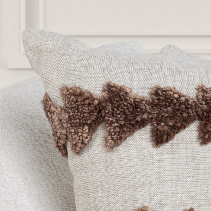 Villa By Classic Home - LN Essay Frothed Brown 22x22 Pillows (Set of 2) - V320062