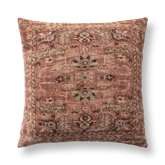 Classic Home - TD Medley Pillow in Olive Green Multi 22x22 -Set of 2- V330012