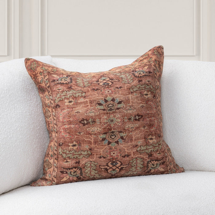 Classic Home - TD Medley Pillow in Olive Green Multi 22x22 -Set of 2- V330012