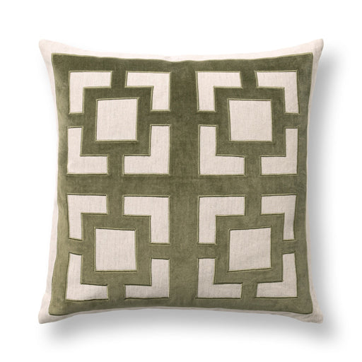 Villa By Classic Home - NV Corbin Olive Green 22x22 Pillows -Set of 2- V330013 - GreatFurnitureDeal