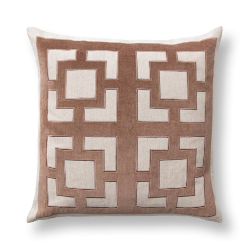 Villa By Classic Home - NV Corbin Frothed Brown 22x22 Pillows -Set of 2- V330014 - GreatFurnitureDeal