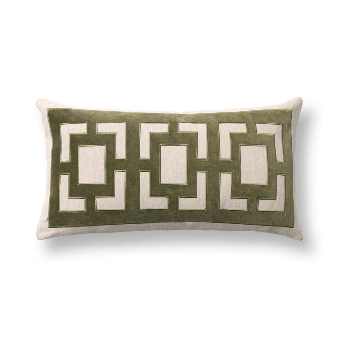 Villa By Classic Home - VC Corbin Olive Green 14x26 Pillows -Set of 2- V330015 - GreatFurnitureDeal