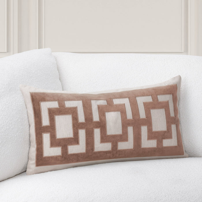 Villa By Classic Home - VC Corbin Frothed Brown 14x26 Pillows -Set of 2- V330016 - GreatFurnitureDeal