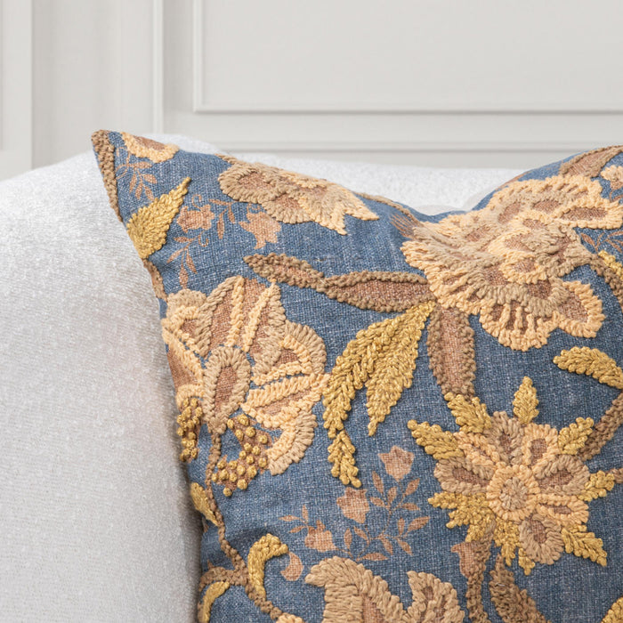 Classic Home - SR Anika Pillow in Blue Sea 22x22 -Set of 2- V330042