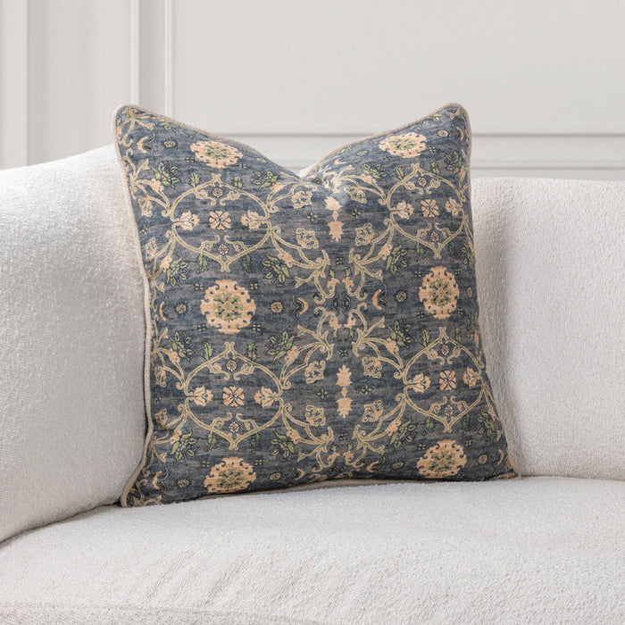 Villa By Classic Home - SR Ira Blue Sea Multi 22x22 Pillows (Set of 2) - V330050