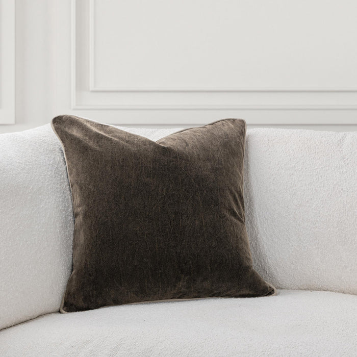 Classic Home - SLD Heirloom Velvet Pillow in Dark Clove 22x22 -Set of 2- V340014