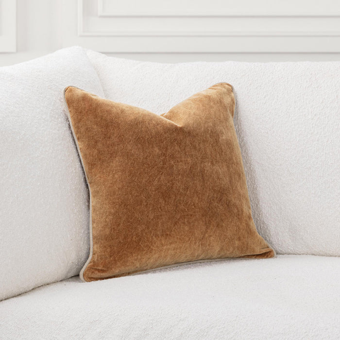 Classic Home - SLD Heirloom Velvet Pillow in Turmeric 18x18 -Set of 2- V340015 - GreatFurnitureDeal