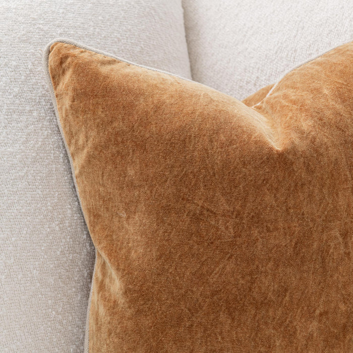 Classic Home - SLD Heirloom Velvet Pillow in Turmeric 18x18 -Set of 2- V340015 - GreatFurnitureDeal