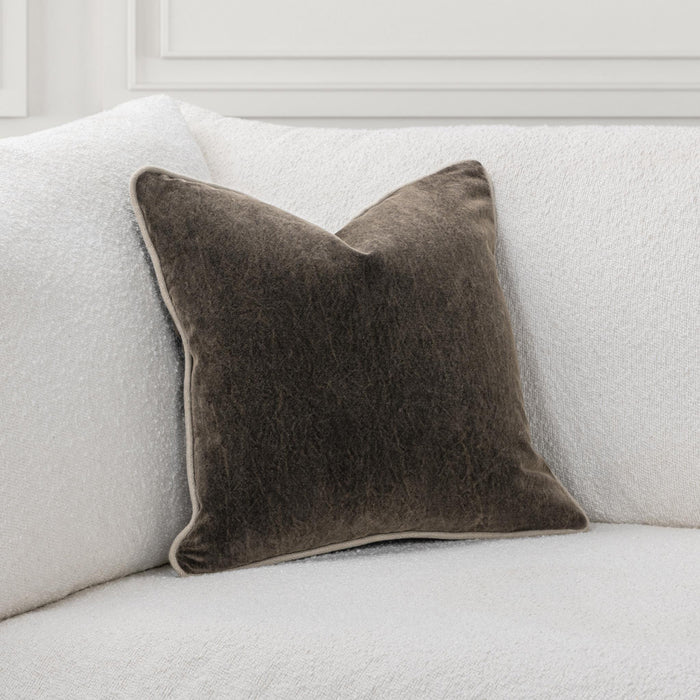 Classic Home - SLD Heirloom Velvet Pillow in Dark Clove 18x18 -Set of 2- V340016