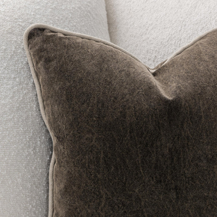 Classic Home - SLD Heirloom Velvet Pillow in Dark Clove 18x18 -Set of 2- V340016