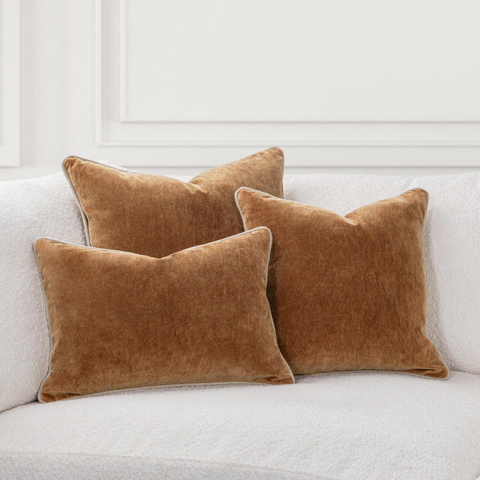 Classic Home - SLD Heirloom Velvet Pillow in Turmeric 14x20 -Set of 2- V340017