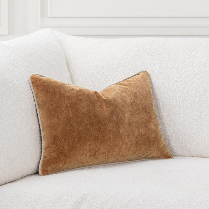 Classic Home - SLD Heirloom Velvet Pillow in Turmeric 14x20 -Set of 2- V340017