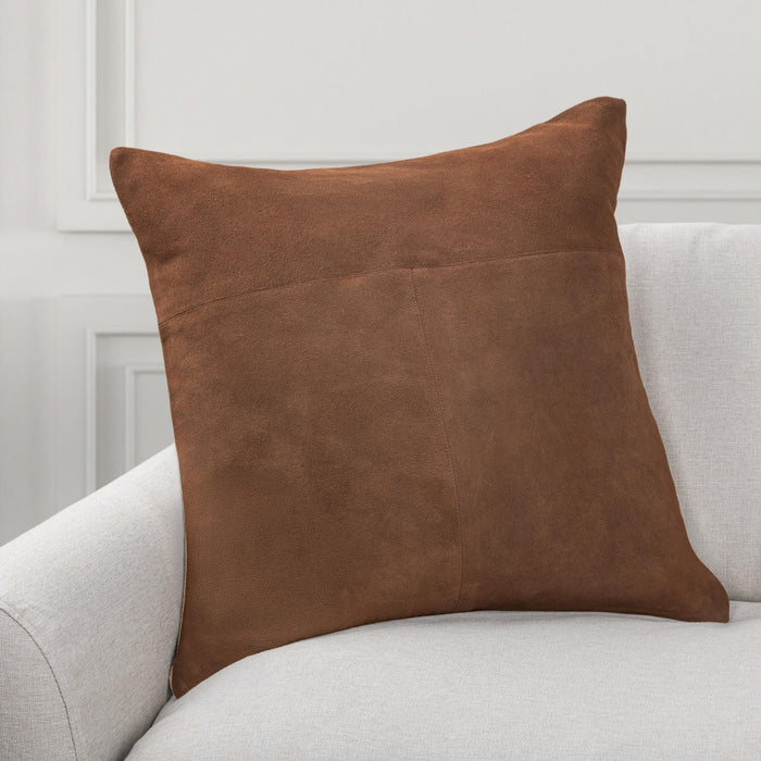 Villa By Classic Home - SLD Clemson Pillow in Saddle Brown 22x22 (Set of 2) - V340030 - GreatFurnitureDeal