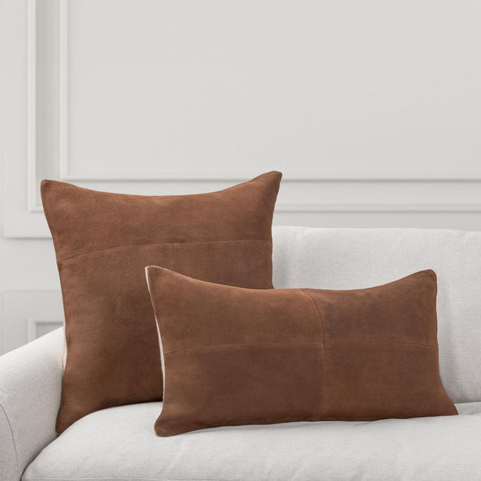 Villa By Classic Home - SLD Clemson Pillow in Saddle Brown 22x22 (Set of 2) - V340030 - GreatFurnitureDeal
