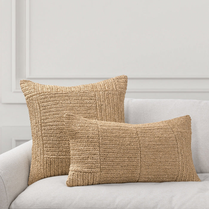 Villa By Classic Home - SLD Merritt Pillow in Harvest Wheat 22x22 (Set of 2) - V340040 - GreatFurnitureDeal