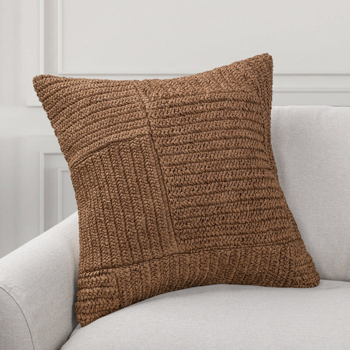 Villa By Classic Home - SLD Merritt Pillow in Amber Brown 22x22 (Set of 2) - V340042 - GreatFurnitureDeal