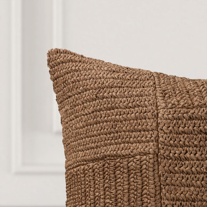 Villa By Classic Home - SLD Merritt Pillow in Amber Brown 22x22 (Set of 2) - V340042 - GreatFurnitureDeal