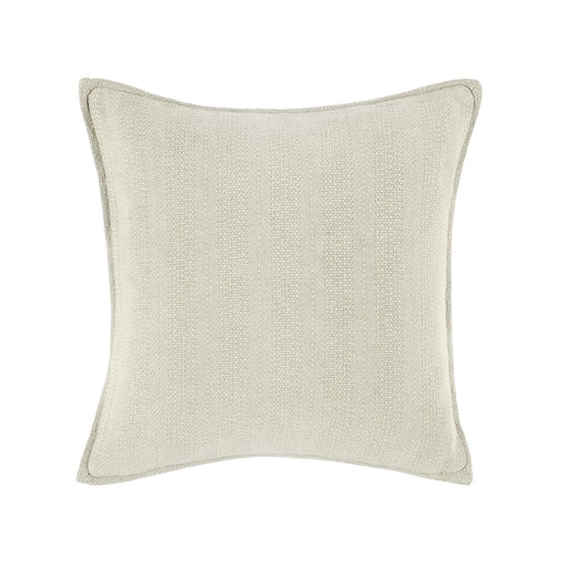 Villa By Classic Home - Matilda 100% Cotton 18” Stonewashed Throw Pillow, Natural - VE40002 - GreatFurnitureDeal