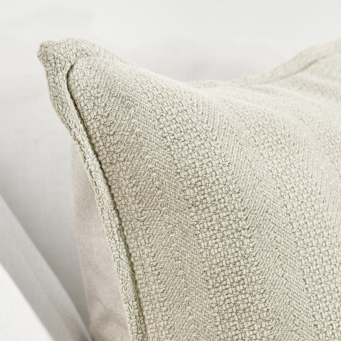 Villa By Classic Home - Matilda 100% Cotton 18” Stonewashed Throw Pillow, Natural - VE40002 - GreatFurnitureDeal