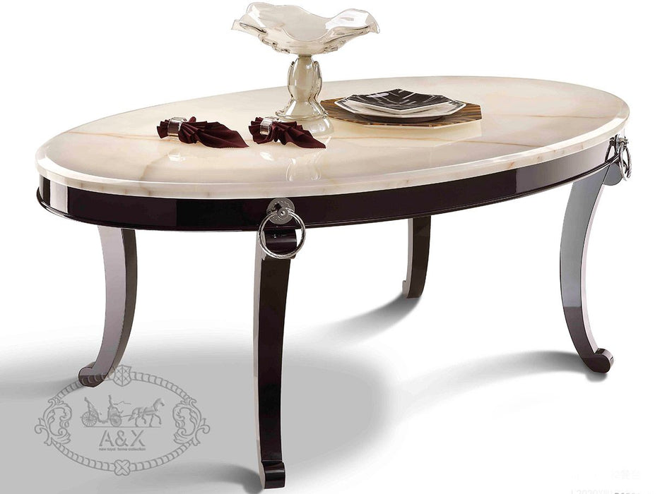 VIG Furniture - A&X Bellagio Luxurious Transitional Marble Dining Table - VGUNRC831-202