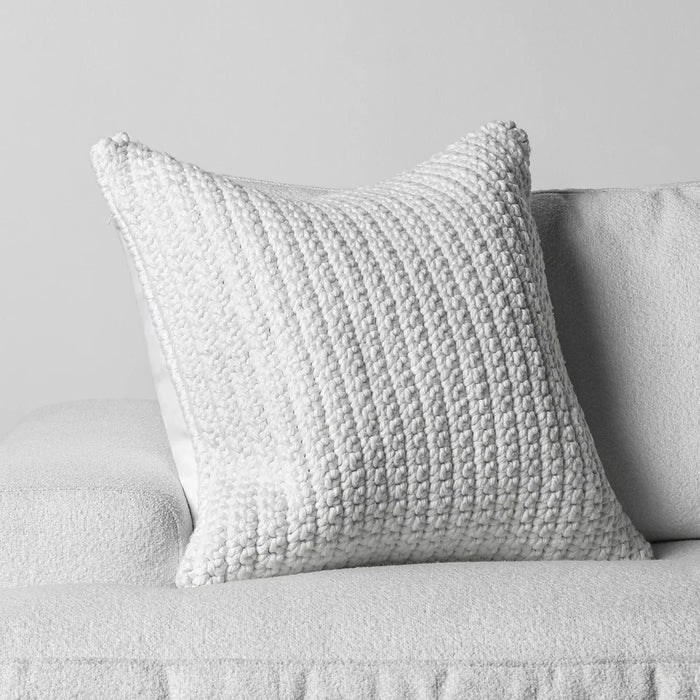 Villa By Classic Home - Prism 22" Performance Outdoor Throw Pillow, White - VO60000 - GreatFurnitureDeal