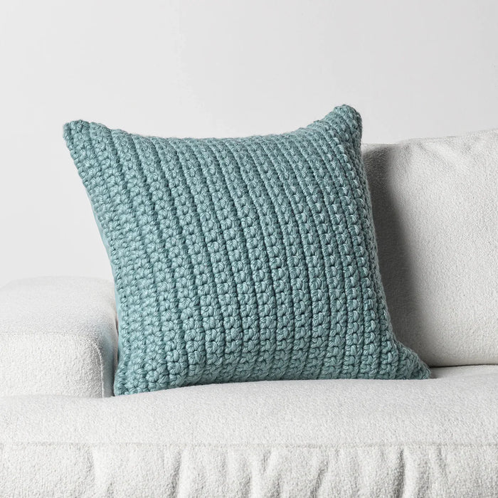 Villa By Classic Home - Prism 22" Performance Outdoor Throw Pillow, Blue - VO60004 - GreatFurnitureDeal