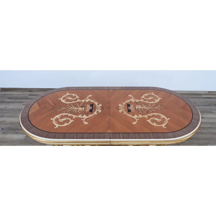 European Furniture - Valentina ii Dining Table in Brown - 45016-DT - GreatFurnitureDeal