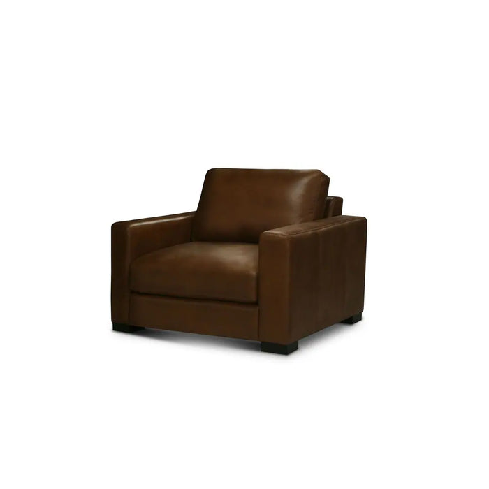 GFD Leather - Vancouver 38.5" Wide Upholstered Accent Chair, Portofino Cinnamon - GTRX33-10 - GreatFurnitureDeal