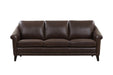 GFD Leather - San Paulo Brown Sofa - W6628CC-30 - GreatFurnitureDeal