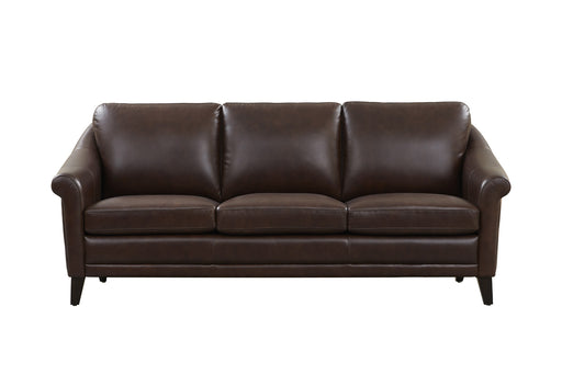 GFD Leather - San Paulo Brown Sofa - W6628CC-30 - GreatFurnitureDeal