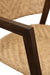 Worlds Away - Walter Round Back Armed Dining Chair With Woven Rattan Seat And Back Rest - WALTER - GreatFurnitureDeal