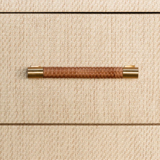 Worlds Away - Winchester Rattan Wrapped Handle with Antique Brass End Caps - WINCHESTER HBR - GreatFurnitureDeal