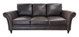Mariano Italian Leather Furniture - Windish Sofa, Chair and Ottoman Set in Bomber Walnut - WINDISH-SCO - GreatFurnitureDeal